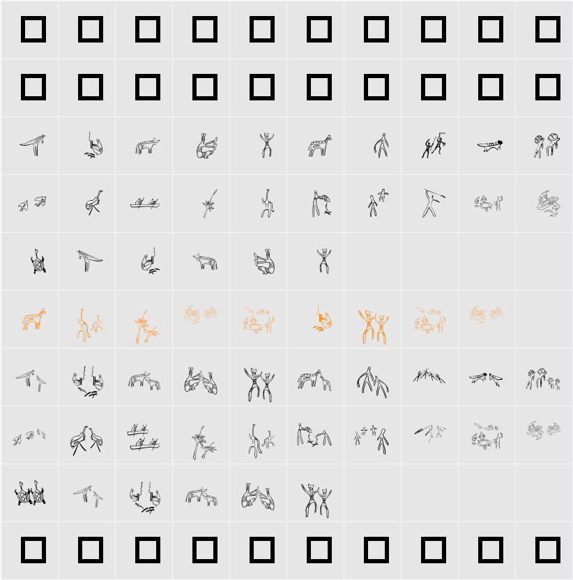 AustralBats Character Map