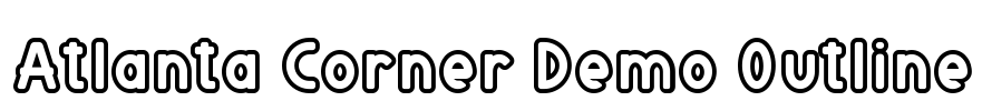 Atlanta Corner Demo Outline Font Image