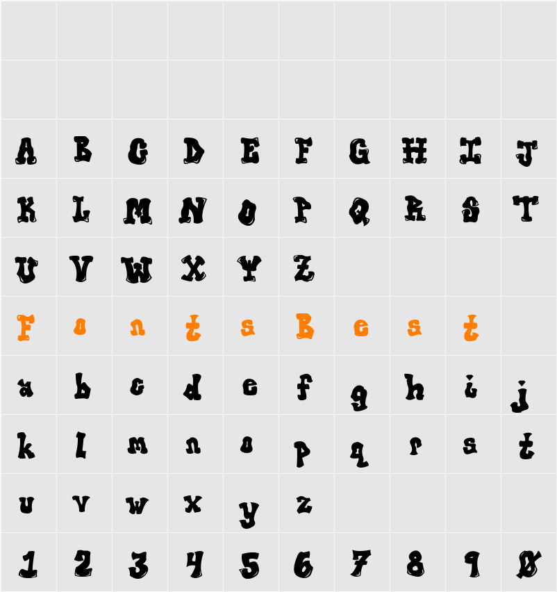 Dapa Character Map