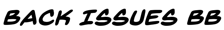 Back Issues BB Font Image