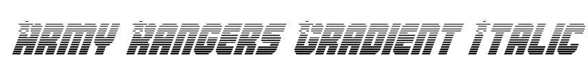 Army Rangers Gradient Italic