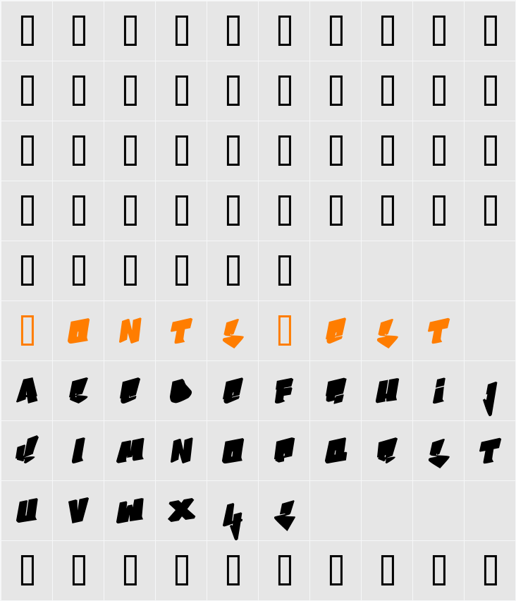 Bboy Character Map