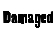 Damaged Font Image