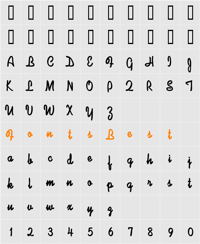 DaDooRonRon Character Map