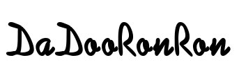 DaDooRonRon Font Image