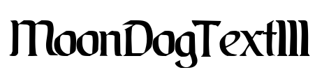 MoonDogText111 Font Image