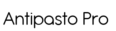 Antipasto Pro  Font Image
