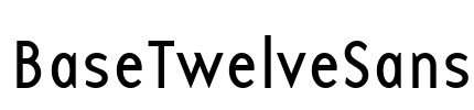 BaseTwelveSans Font Image