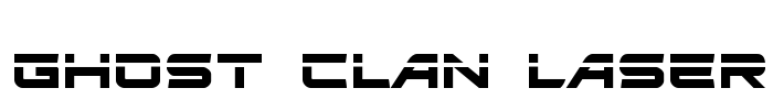 Ghost Clan Laser Font Image