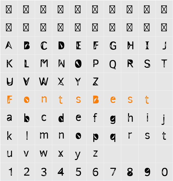 3M Trislan Character Map