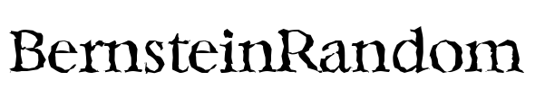BernsteinRandom Font Image