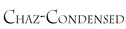 Chaz-Condensed Font Image