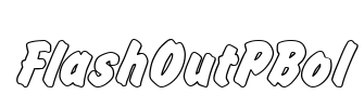 FlashOutPBol Font Image