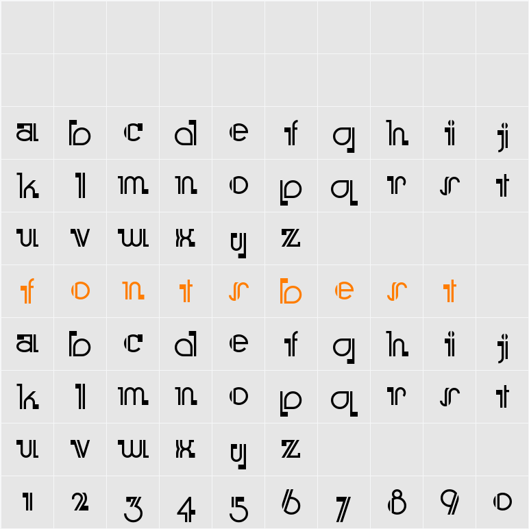 Boomer Ingue NF Character Map
