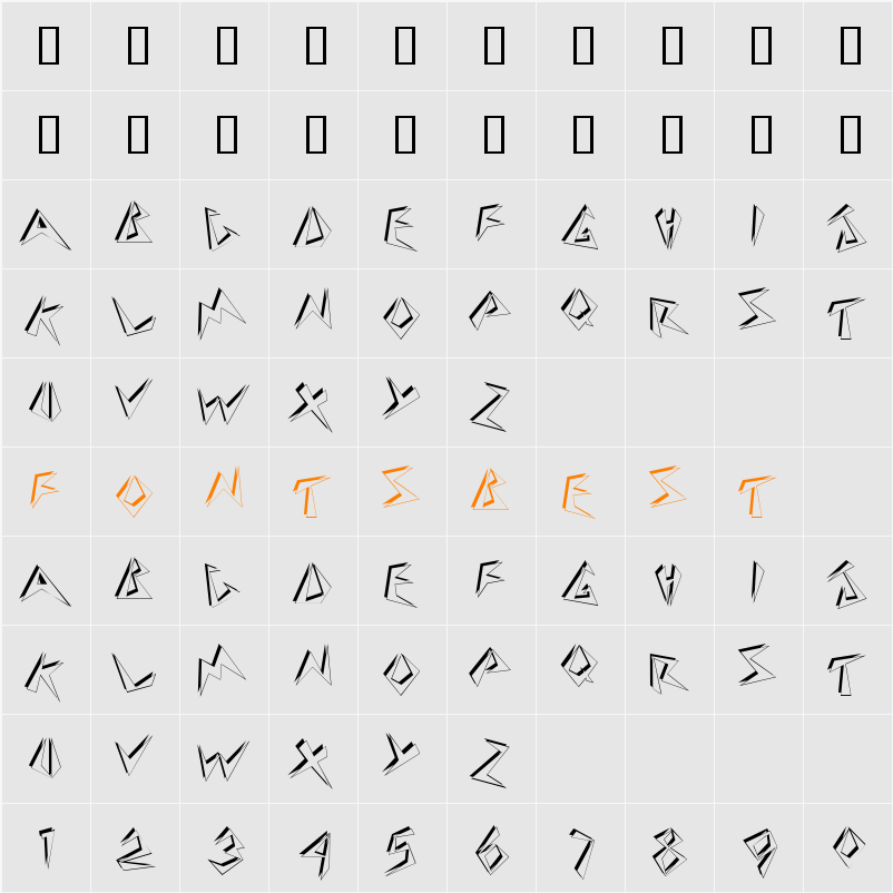 BeerDB Character Map