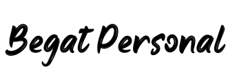 Begat Personal Font Image
