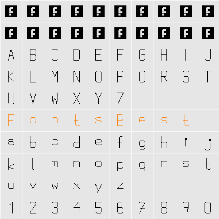 My fontstruction... Character Map