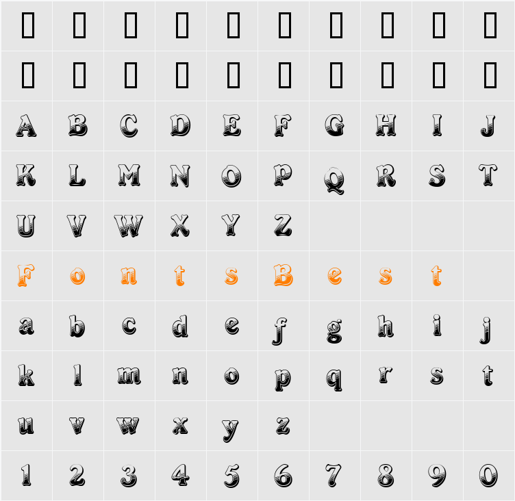 Cayenne Character Map