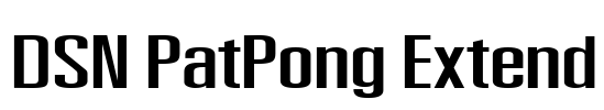 DSN PatPong Extend Font Image