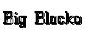 Big Blocko Font Image