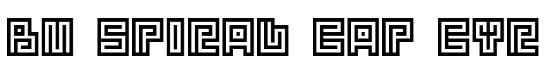 BM spiral Cap Cyr Font Image