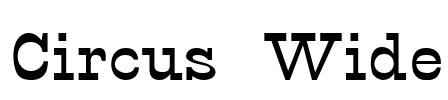 Circus Wide Font Image