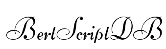 BertScriptDB Font Image