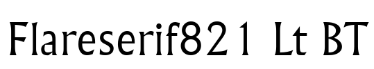 Flareserif821 Lt BT