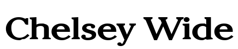 Chelsey Wide Font Image