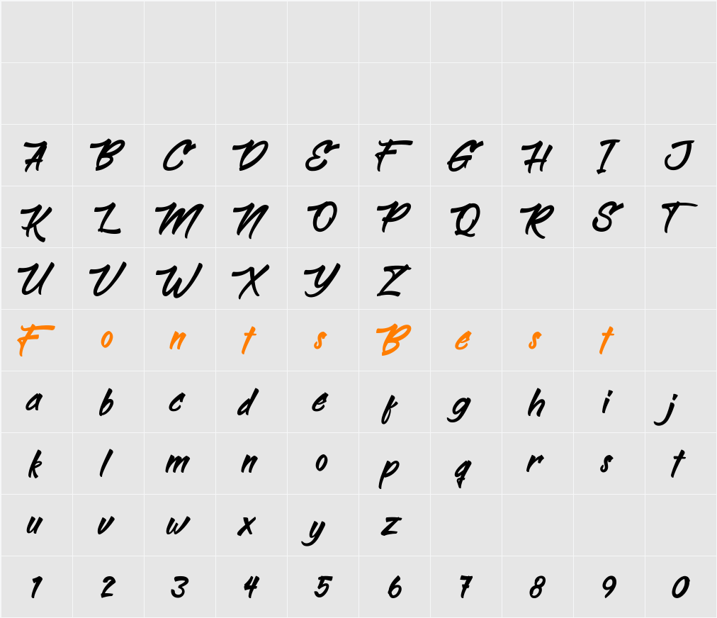 Bethsy Character Map
