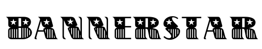BannerStar Font Image