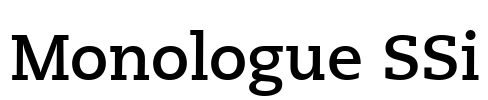 Monologue SSi Font Image