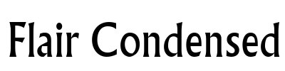 Flair Condensed Font Image
