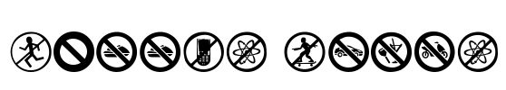 Banned World Font Image
