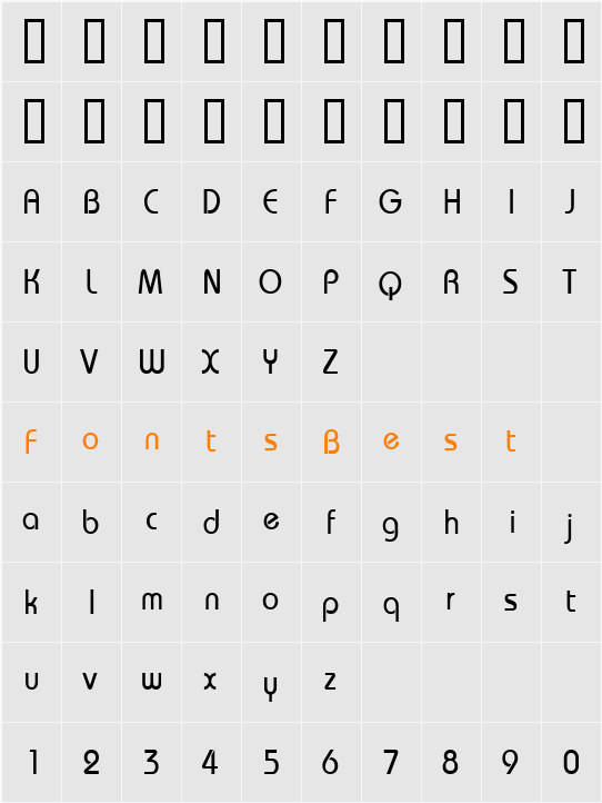 DSN Single Character Map