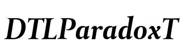 DTLParadoxT Font Image