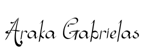 Araka Gabrielas Font Image