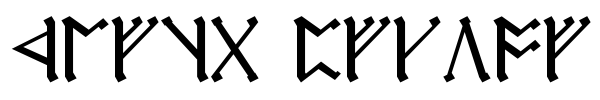 Cirth Erebor Font Image
