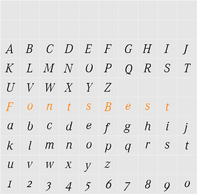Corporate A Expert BQ Character Map
