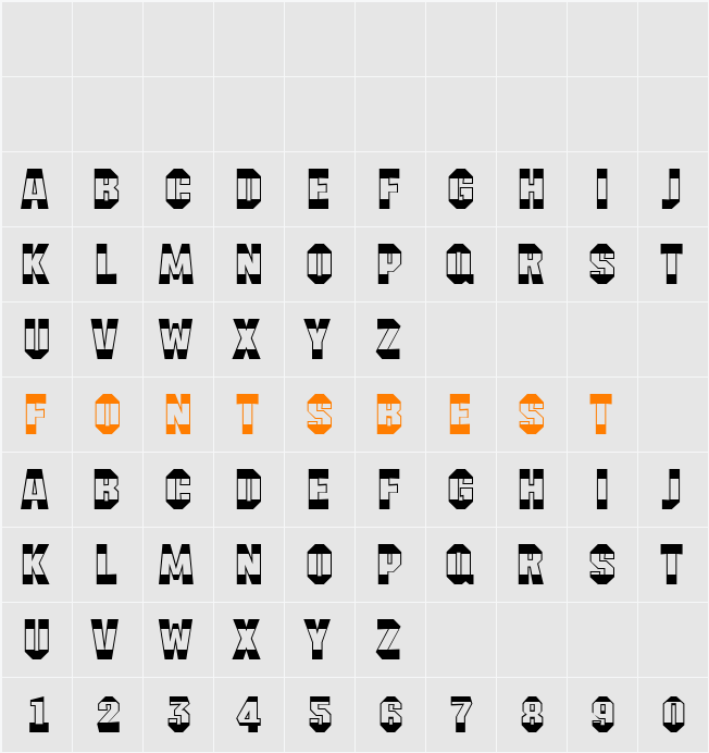 a_MeccanoB&W Character Map