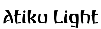 Atiku Light Font Image