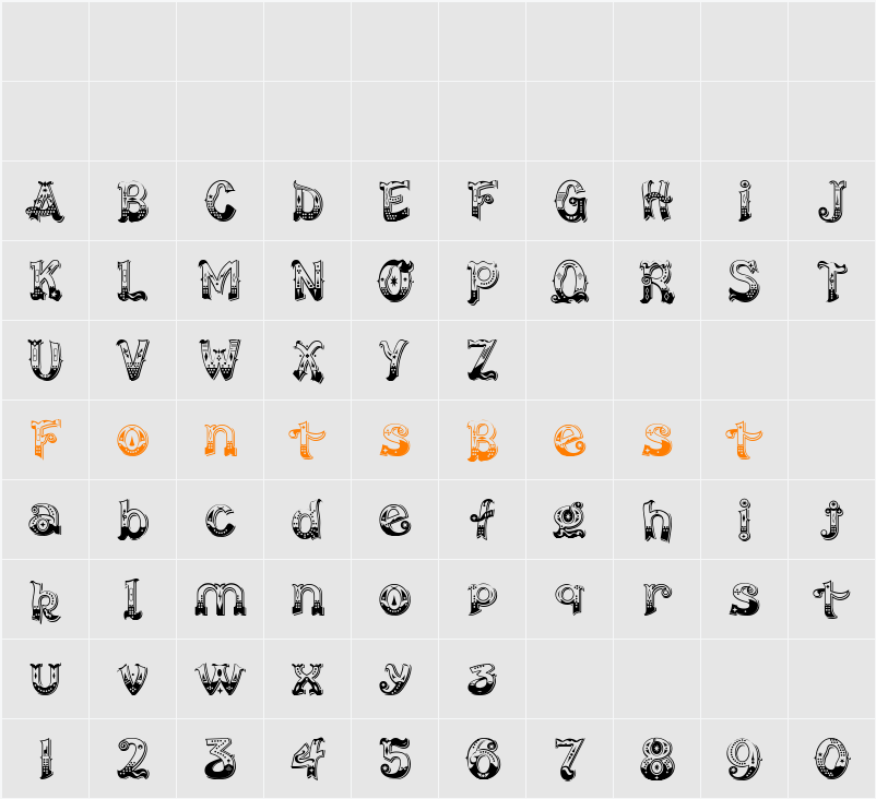 CarnavaleDelight Character Map