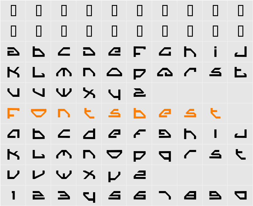 JI-Peises Character Map