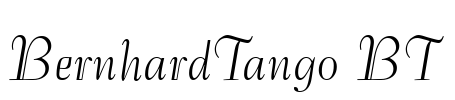 BernhardTango BT Font Image