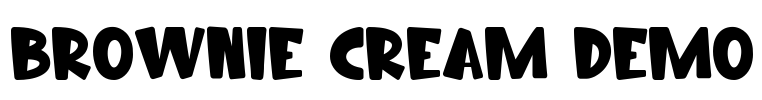 Brownie Cream Demo Font Image