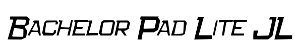 Bachelor Pad Lite JL Font Image