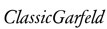 ClassicGarfeld Font Image