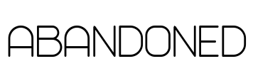 Abandoned Font Image