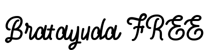 Bratayuda FREE Font Image