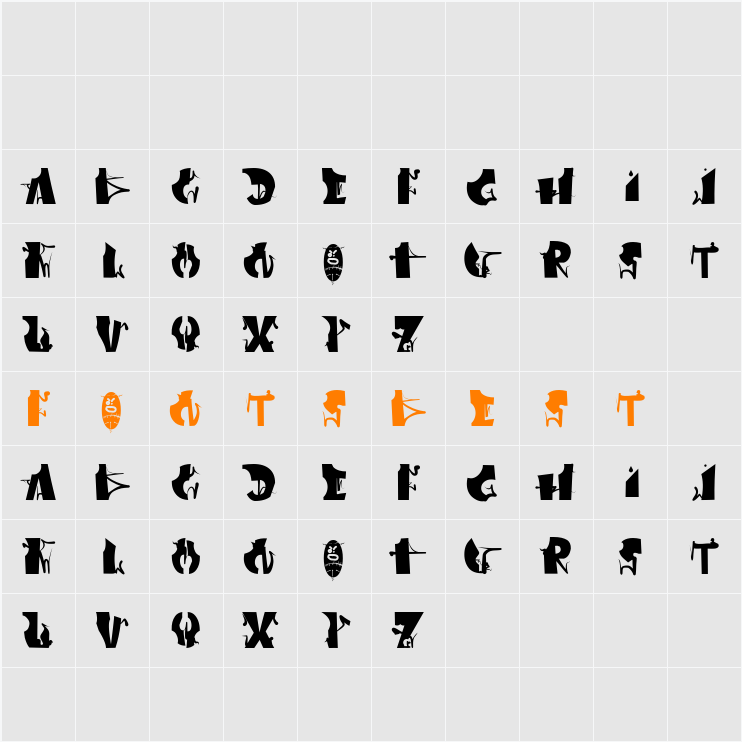 Afronsu Character Map